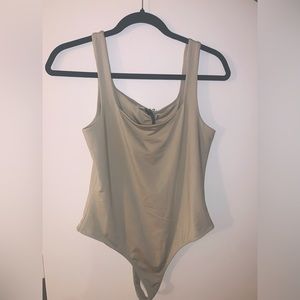 Sage green bodysuit never worn size medium from honeybee clothing